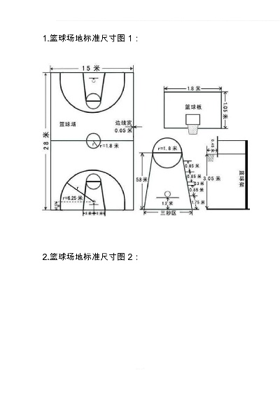 篮球场地标准尺寸图纸详细介绍-第3张图片-www.211178.com_果博福布斯